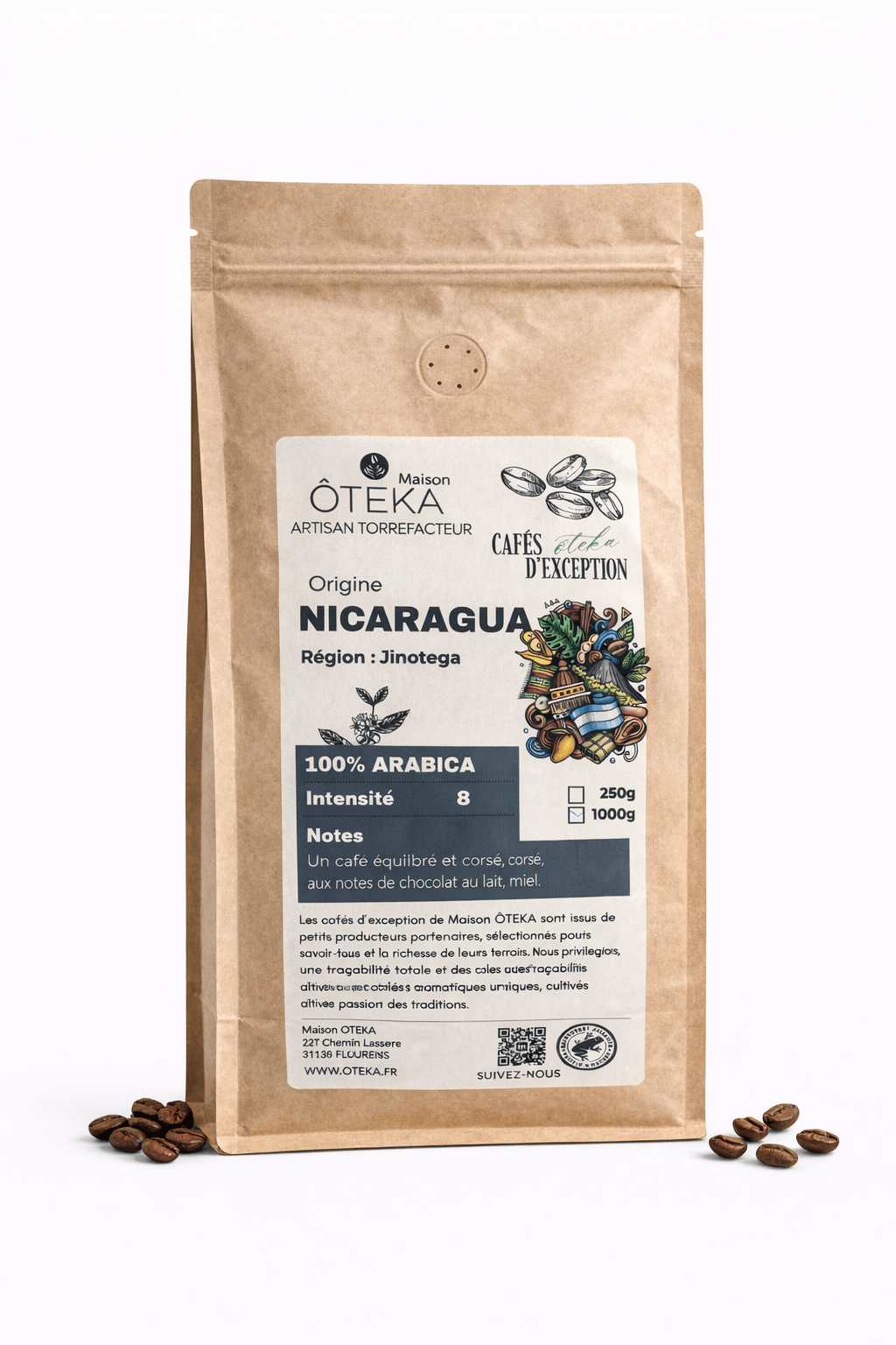 Café Jinotega du NICARAGUA ÔTEKA© - Maison ÔTEKA