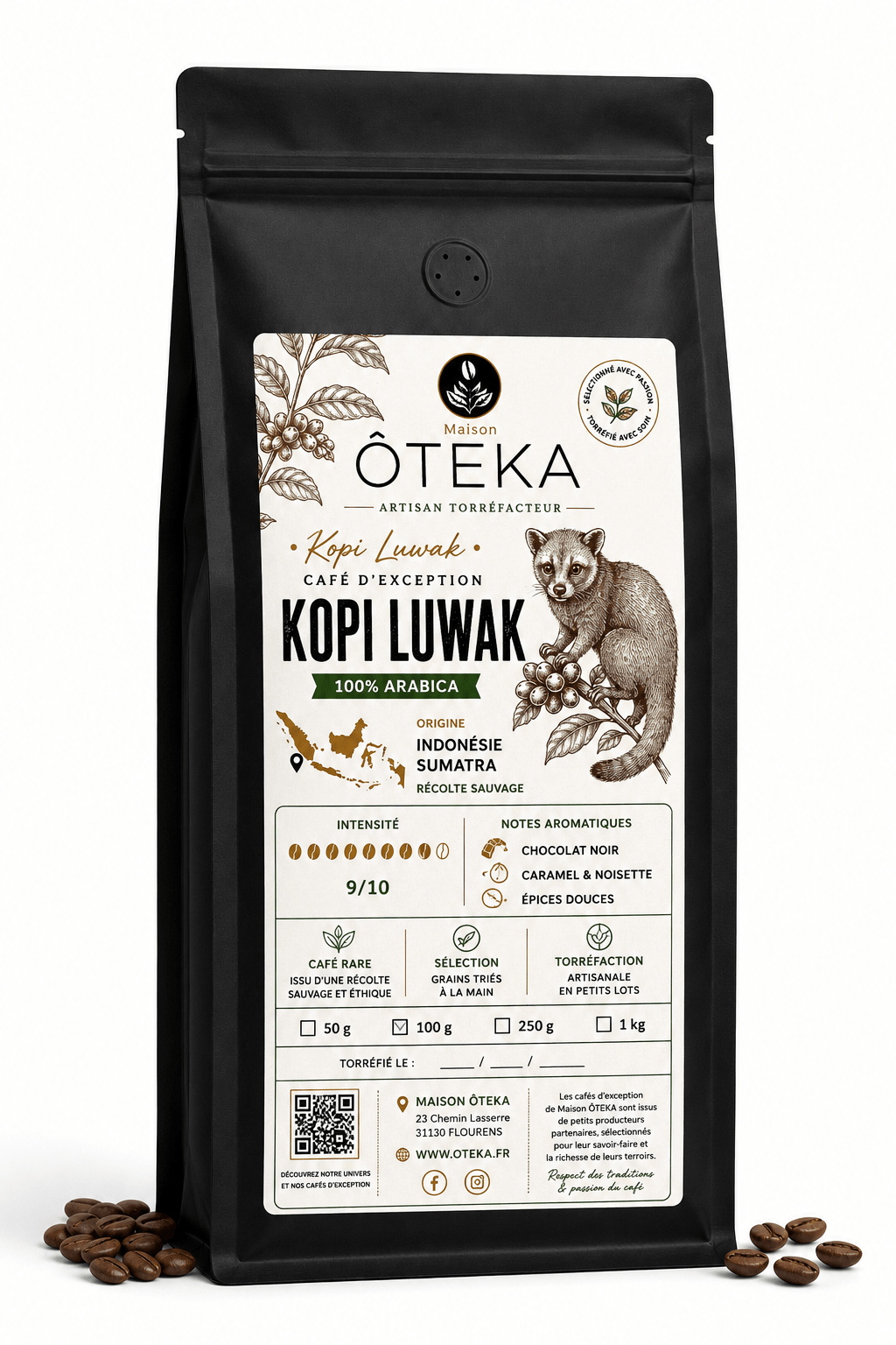 Café Kopi Luwak Sumatra - Maison ÔTEKA